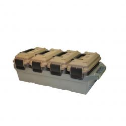 Pack de 4 caisses à munitions plastique