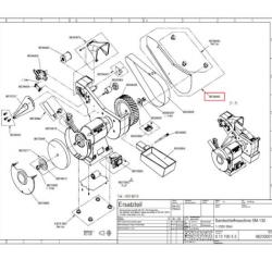 9 8249 4460 Couvercle du bras de meulage pour Dick SM-130