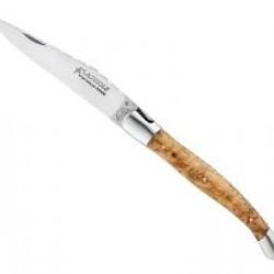Couteau Laguiole GILLES® TRADITION  lame mate acier 14C28N manche genévrier +pochette