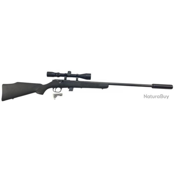 OCCASION - CARABINE MARLIN MOD.880 SQ CAL.22LR +LUNETTE + MODERATEUR