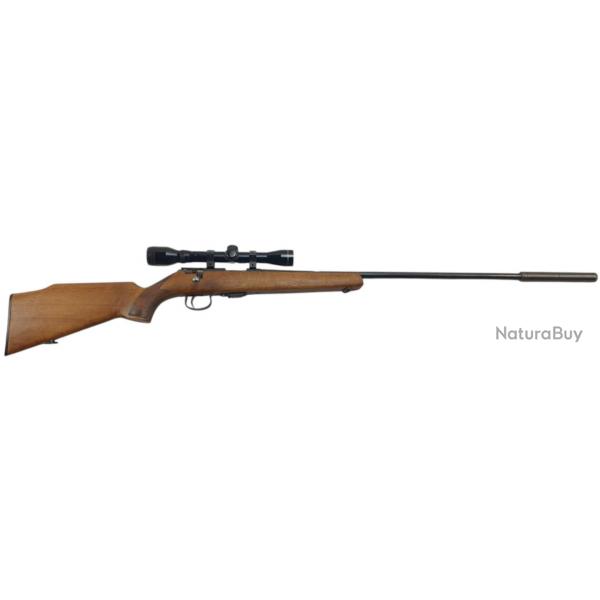 OCCASION - CARABINE ANSCHUTZ 1515/16 CAL.22LR +LUNETTE TASCO 4X32 + MODERATEUR