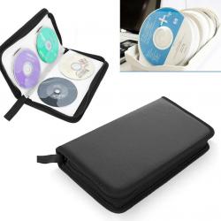 Étui transport CD DVD 80 disques robuste Rangement double face Accessoire idéal Voyage Rando Chasse
