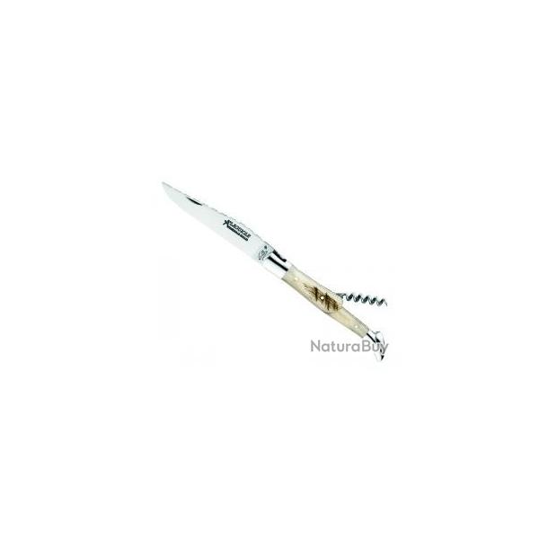 Couteau Laguiole GILLES TRADITION 2 pices manche corne de blier +pochette