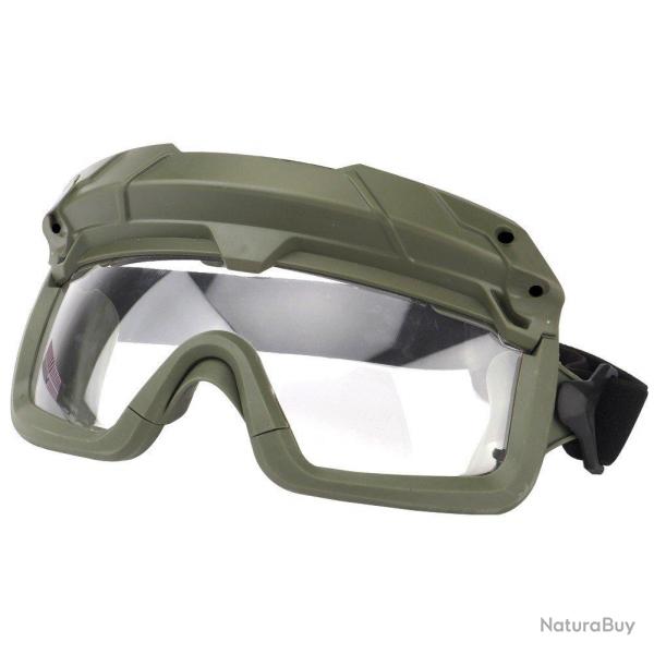 Lunettes tactique F.A.S.T + 2 sangles pour port sur tte ou sur casque - vert - LIVRAISON GRATUITE