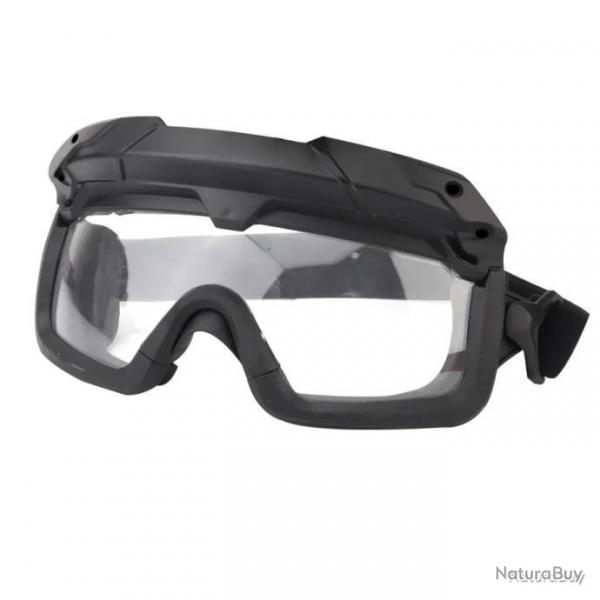 Lunettes tactique F.A.S.T + 2 sangles pour port sur tte ou sur casque - noir - LIVRAISON GRATUITE
