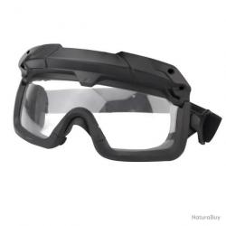 Lunettes tactique F.A.S.T + 2 sangles pour port sur tête ou sur casque - noir - LIVRAISON GRATUITE