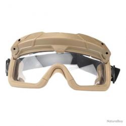 Lunettes tactique F.A.S.T + 2 sangles pour port sur tête ou sur casque - kaki - LIVRAISON GRATUITE
