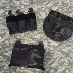 POCHETTES FERRO CONCEPT MULTICAM BLACK