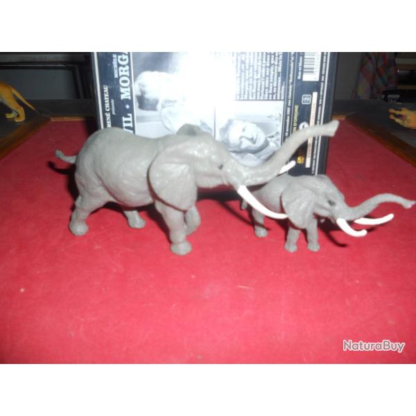 lphants miniatures en pvc diffrentes tailles lot de2