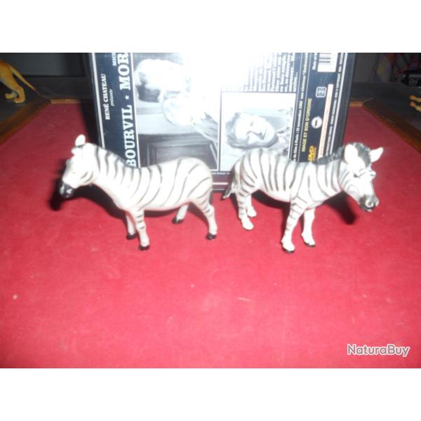 zbres miniatures en pvc  lot de2