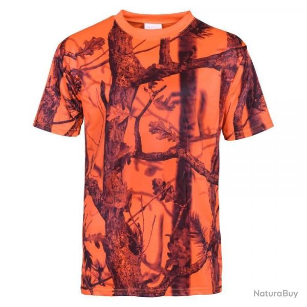 T Shirt De Chasse Manches Courtes Camo Blaze PERCUSSION
