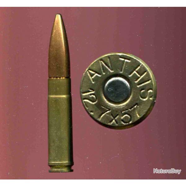 12.7 x 57 ANTHIS - RARE - marquage : 12.7 x 57 ANTHIS  - longue balle cuivre pointue