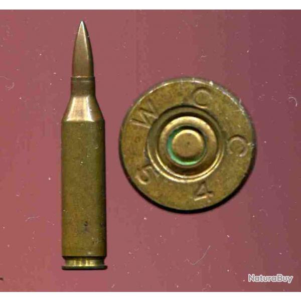 .22 NATO - TRES RARE - amorage lectrique exprimental - marquage : WCC 54 - tui laiton de 51.8 mm