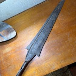 Pointe de lance Sagaie Africaine Congo ancienne