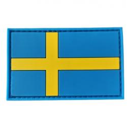 Patch Drapeau - Suède - PVC - velcro - Livraison gratuite