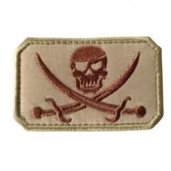 Patch Pirate - Beige/TAN - velcro - Livraison gratuite
