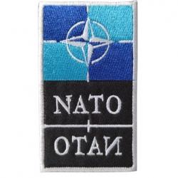 Patch NATO - OTAN - Vertical - velcro - Livraison gratuite