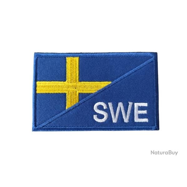 Patch Drapeau - Sude - SWE - velcro - Livraison gratuite