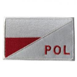 Patch Drapeau - Pologne - POL - velcro - Livraison gratuite