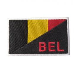 Patch Drapeau - Belgique - BEL - velcro - Livraison gratuite