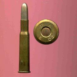 .30-40 Krag USA - balle nickel arrondier - Frankford Arsenal 1903