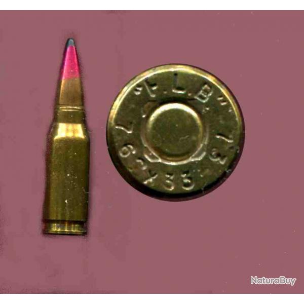 7.62 x 33 Regana - RARE calibre Espagnol - marquage : "F.L.B." -73  7.62 x 33 - balle traante