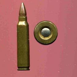 USA - étui laiton de 43.1 mm - courte balle cuivre poitue