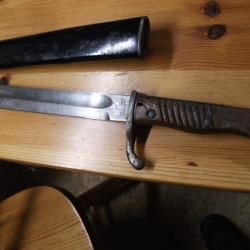 LOT EQUIPEMENT MILITAIRE BAIONNETTE ALLEMANDE GRANDE GUERRE 14/18