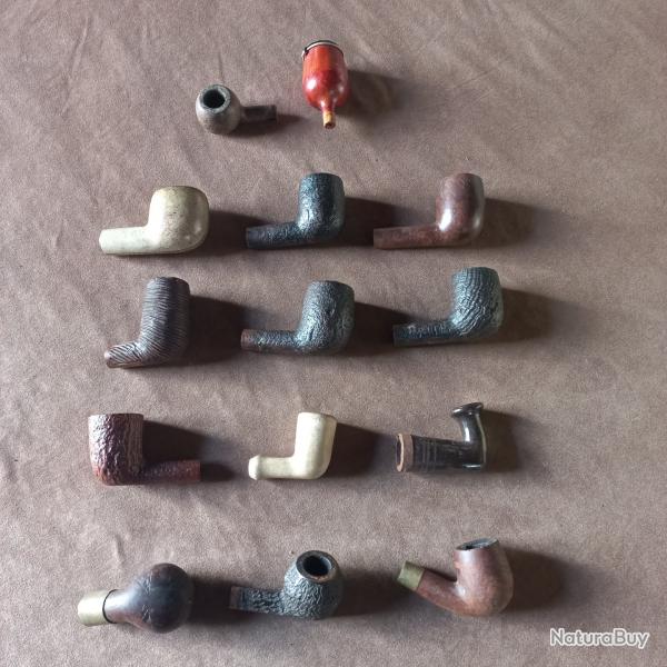trs beau lot d'ancien embout foyer pour pipe