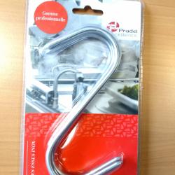 *** DÉSTOCKAGE - Lot de 3x crochets de boucher en inox 14,5 cm Neuf dans son emballage d'origine***