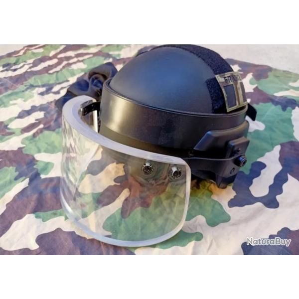 Casque balistique avec visire NIJ IIIA