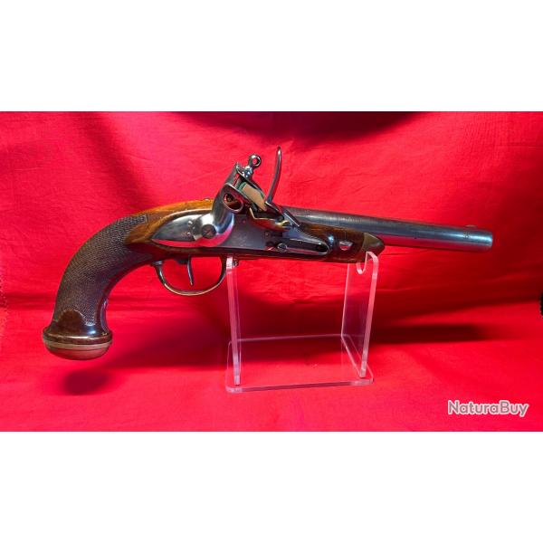 Trs rare pistolet  silex d'officier modle 1816 - Parfait tat - Restauration
