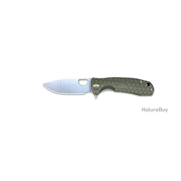 Couteau flipper large Green 92mm