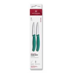 6.7604.2C1 Set 2 couteaux office Victorinox SwissClassic vert 8cm