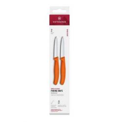 6.7609.2C1 Set 2 couteaux office Victorinox SwissClassic orange 8cm