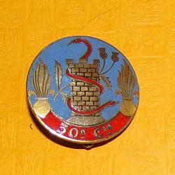 30° Cie (Compagnie de Camp) rond, émail, guilloché, 1 boléro lisse , FABRICANT  DRAGO PARIS  ,  HOMO
