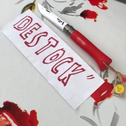 Couteau opinel rouge « le baroudeur « 
