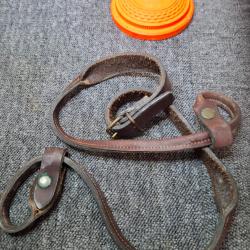 Bretelle cuir pour arme d'épaule- Occasion (16)