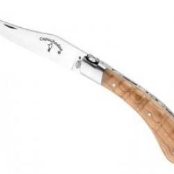 Couteau Fontenille Pataud CAPUCHADOU lame mate acier 14C28N manche 12cm olivier +pochette