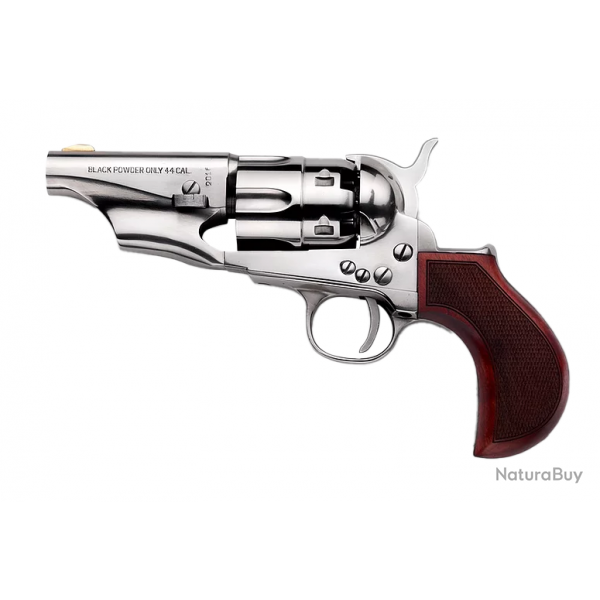 Rplique 1862 Pietta Colt Pocket Police acier Old silver - Cal.44 PN