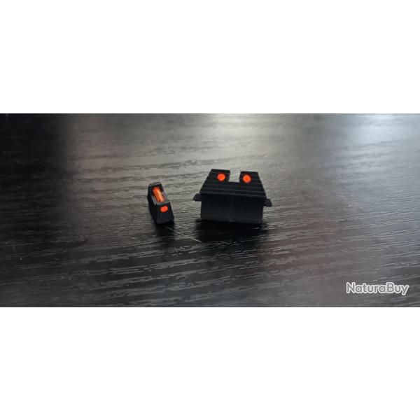 Organes de vise : Fibre Optic Glock KJW,WE, etc