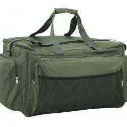 Sac de pêche vert foncé imperméable en tissu Oxford 57x35x34 cm - Idéal pour loisirs en plein air
