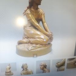 Important bronze de Jeanne d'arc signé Chapu Henri