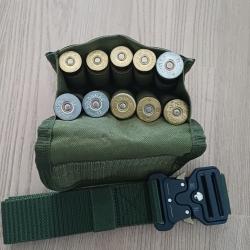 Sacoche munitions + ceinture sans cartouches