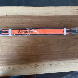 Bretelle Aimpoint neuve en Néoprène noir et orange fluo