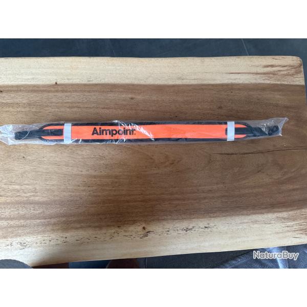 Bretelle Aimpoint neuve en Noprne noir et orange fluo