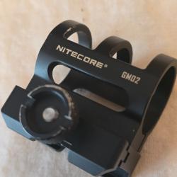 Support picatinny lampe tactique 26 mm Nitecore GM02