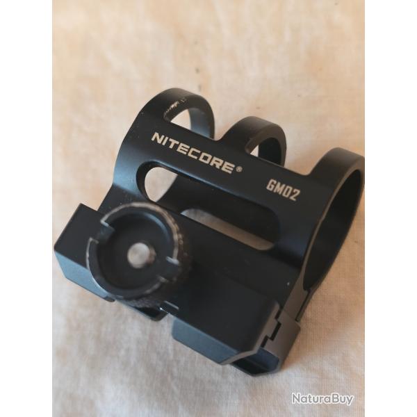 Support picatinny lampe tactique 26 mm Nitecore GM02