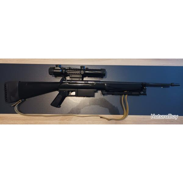 Squires Bingham M16 22lr, quipe lunette et laser