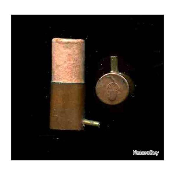 9 mm  broche  grenaille - conteneur carton orange - marquage : gland en relief